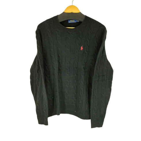 ポロラルフローレン POLO RALPH LAUREN スモールポニー刺繍ケーブルニット レディース import:S