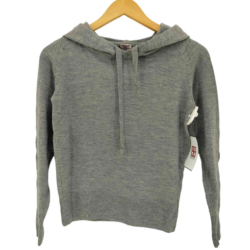 ジョンスメドレー JOHN SMEDLEY 英国製 メリノウール ニット プルオーバーパーカー レディース XXS