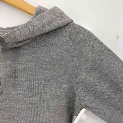 ジョンスメドレー JOHN SMEDLEY 英国製 メリノウール ニット プルオーバーパーカー レディース XXS