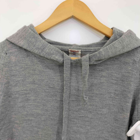 ジョンスメドレー JOHN SMEDLEY 英国製 メリノウール ニット プルオーバーパーカー レディース XXS