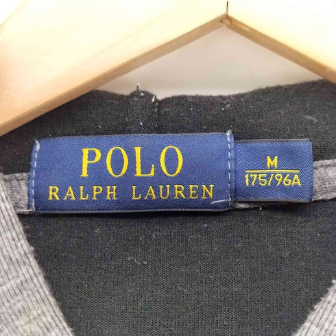 ポロラルフローレン POLO RALPH LAUREN NYC BIKE 前V フロント プリント セパレートポケット プルオーバー パーカー メンズ import:M