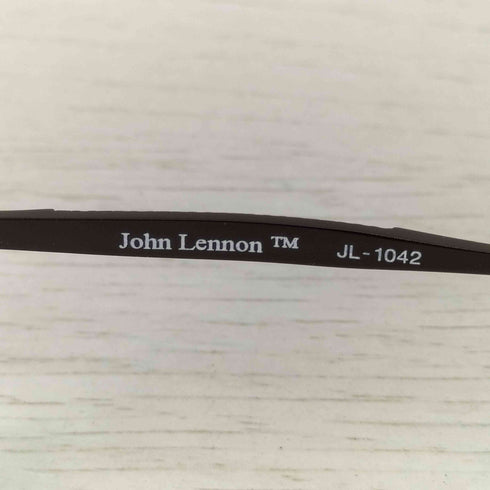JOHN LENNON 跳ね上げ式 ツーブリッジ ラウンド サングラス メンズ 40□24-143