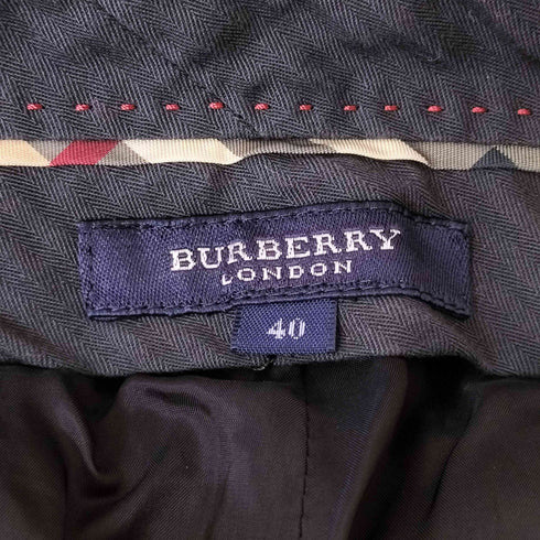 バーバリーロンドン BURBERRY LONDON ウールスラックスパンツ レディース 40