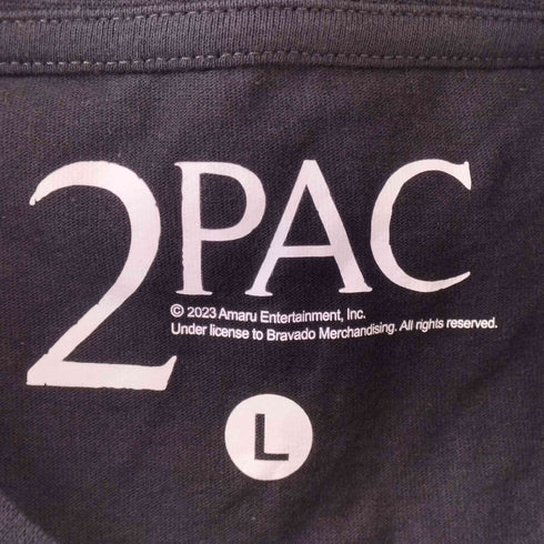 2023 フロントプリントラップTシャツ メンズ L