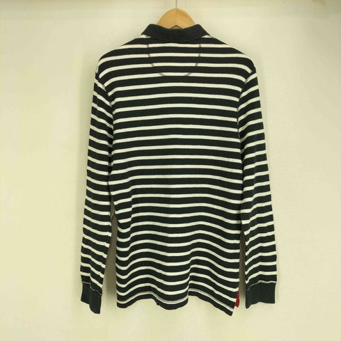 ラコステ LACOSTE 鹿の子刺繍 ボーダー L/S ポロシャツ メンズ 4