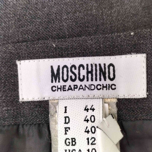 モスキーノチープアンドシック MOSCHINO CHEAP&CHIC クロスステッチフレアスカート レディース JPN:44