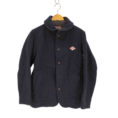 ダントン DANTON VETEMENTS DE TRAVAIL くるみボタン ラウンドカラー ウールモッサ シングルジャケット メンズ 42
