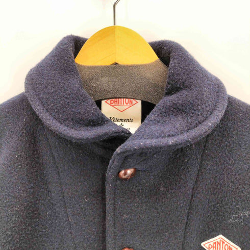 ダントン DANTON VETEMENTS DE TRAVAIL くるみボタン ラウンドカラー ウールモッサ シングルジャケット メンズ 42