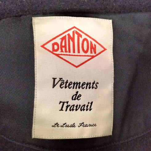 ダントン DANTON VETEMENTS DE TRAVAIL くるみボタン ラウンドカラー ウールモッサ シングルジャケット メンズ 42