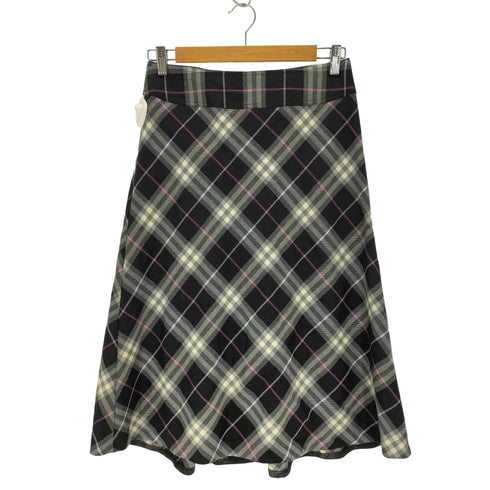 バーバリーロンドン BURBERRY LONDON ウールチェックスカート レディース 38