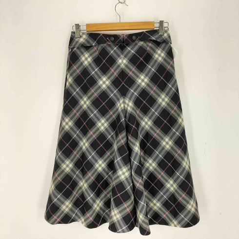 バーバリーロンドン BURBERRY LONDON ウールチェックスカート レディース 38