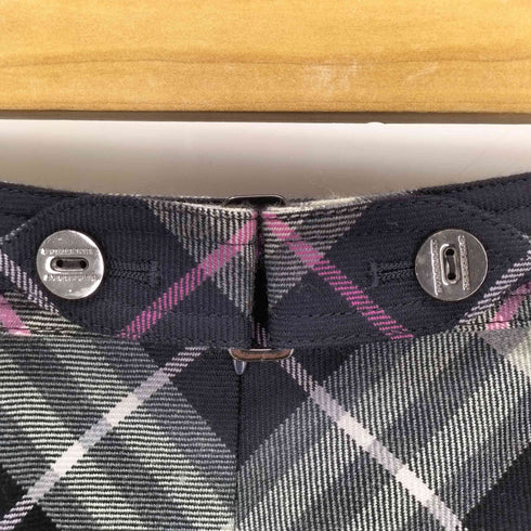 バーバリーロンドン BURBERRY LONDON ウールチェックスカート レディース 38