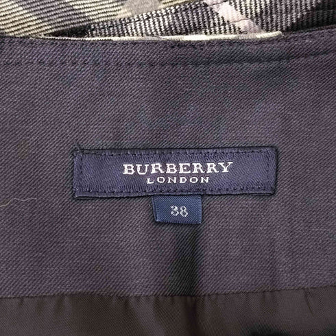 バーバリーロンドン BURBERRY LONDON ウールチェックスカート レディース 38