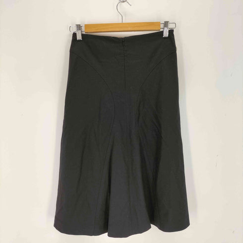 ジルサンダー JIL SANDER イタリア製 ウールフレアスカート レディース 34