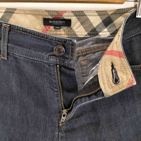 バーバリーロンドン BURBERRY LONDON クロップドインディゴデニム レディース JPN:44
