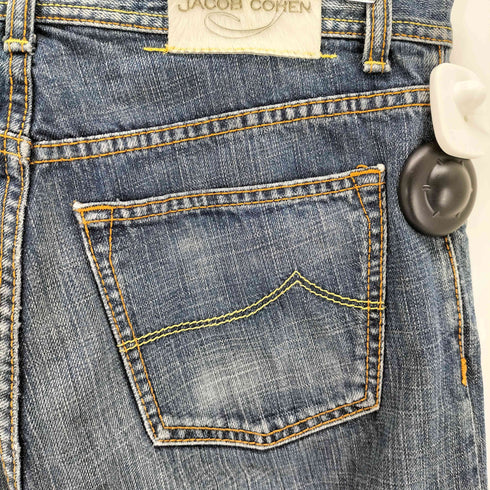 ヤコブコーエン JACOB COHEN イタリア製 TAILOR JEANS ボタンフライ ウォッシュデニムパンツ メンズ 33