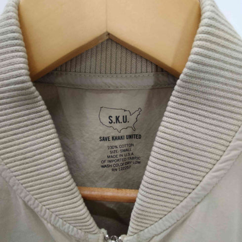 セーブカーキユナイテッド SAVE KHAKI UNITED S.K.U USA製 コットン ジップアップ ブルゾン ジャケット スウィングトップ メンズ import:S