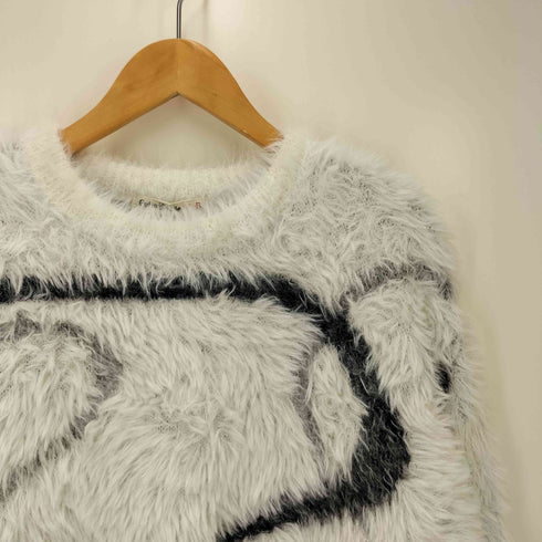 cutie blonde ふわふわ ロングフェザーニット レディース FREE