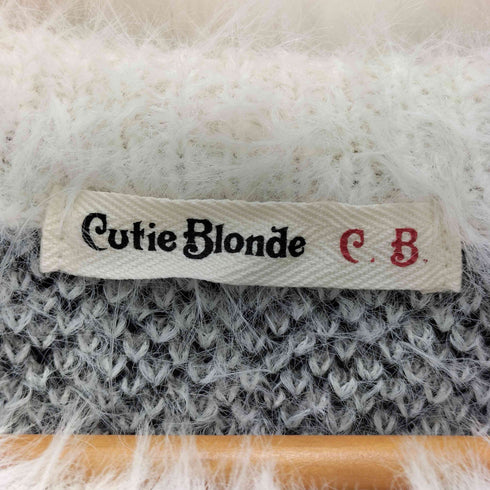 cutie blonde ふわふわ ロングフェザーニット レディース FREE