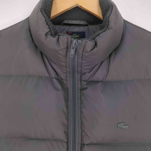 ラコステ LACOSTE ロゴパッチ ダブルジップ ダウンベスト メンズ 48/3