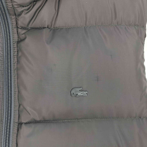 ラコステ LACOSTE ロゴパッチ ダブルジップ ダウンベスト メンズ 48/3