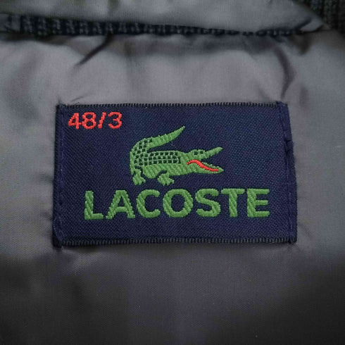 ラコステ LACOSTE ロゴパッチ ダブルジップ ダウンベスト メンズ 48/3