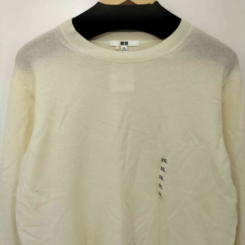 ユニクロ UNIQLO カシミヤ クルーネックセーター XXLサイズ オフホワイト レディース JPN:XXL