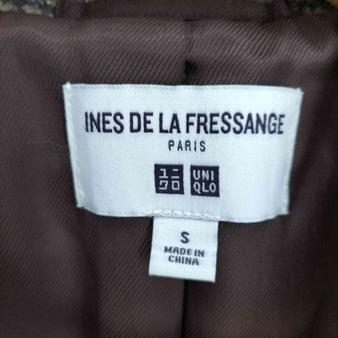 ユニクロイネスドラフレサンジュ UNIQLO INES DE LA FRESSANGE 20AW チェック シングル 2B テーラード ジャケット レディース JPN:S