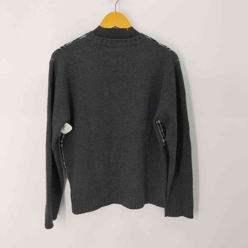 バーバリーブラックレーベル BURBERRY BLACK LABEL チェック ニットセーター メンズ JPN:3