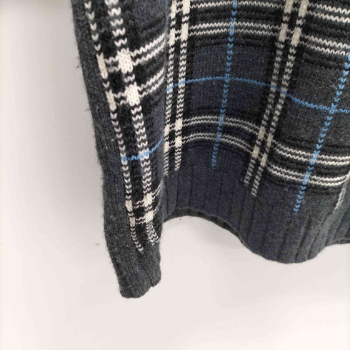 バーバリーブラックレーベル BURBERRY BLACK LABEL チェック ニットセーター メンズ JPN:3