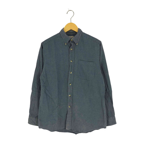 エルエルビーン L.L.Bean 90S~00S コットンウール 千鳥格子 BDシャツ メンズ import:S