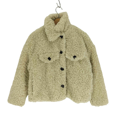 ザラ ZARA フェイクファー プードル ボアジャケット ふわもこ レディース import:XS