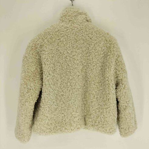 ザラ ZARA フェイクファー プードル ボアジャケット ふわもこ レディース import:XS