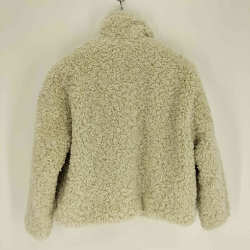 ザラ ZARA フェイクファー プードル ボアジャケット ふわもこ レディース import:XS