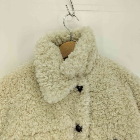 ザラ ZARA フェイクファー プードル ボアジャケット ふわもこ レディース import:XS
