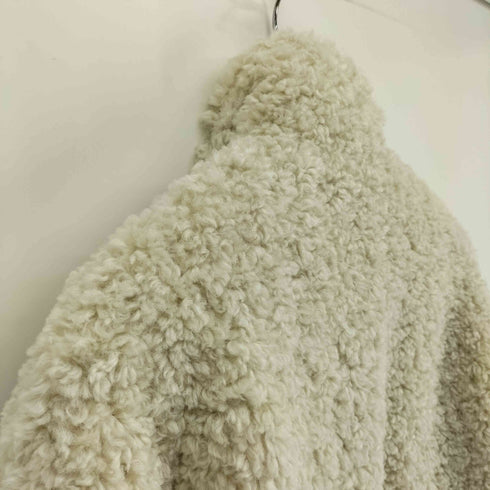 ザラ ZARA フェイクファー プードル ボアジャケット ふわもこ レディース import:XS