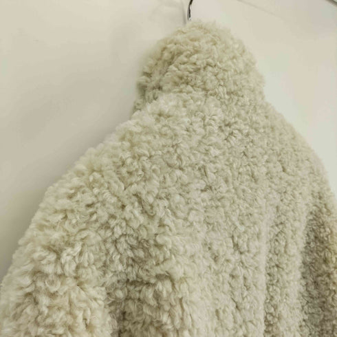 ザラ ZARA フェイクファー プードル ボアジャケット ふわもこ レディース import:XS
