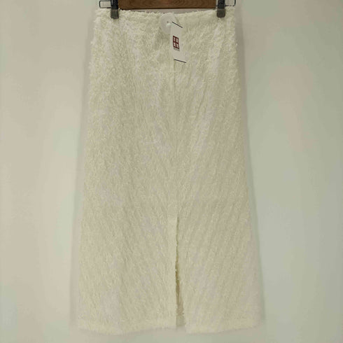 マカフィー MACPHEE カットジャカード セミフレアロングスカート レディース JPN:36