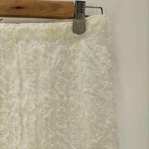 マカフィー MACPHEE カットジャカード セミフレアロングスカート レディース JPN:36