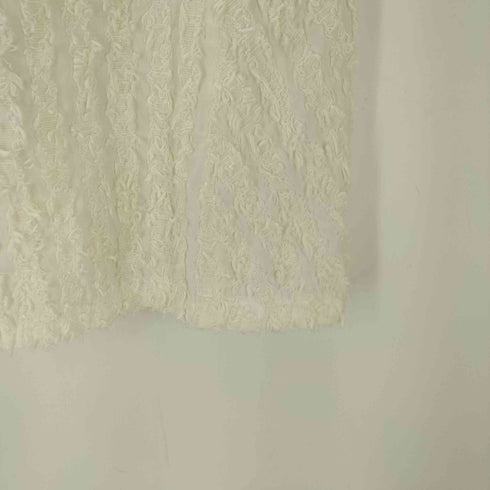 マカフィー MACPHEE カットジャカード セミフレアロングスカート レディース JPN:36