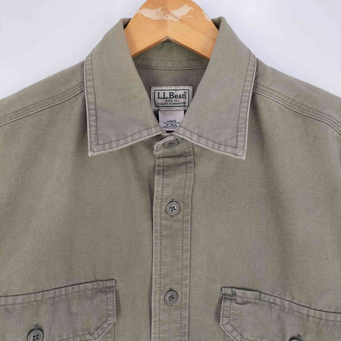 エルエルビーン L.L.Bean 90S~00S ピケ コットンレギュラーカラーシャツ メンズ import:S