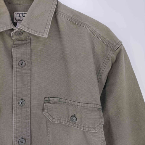 エルエルビーン L.L.Bean 90S~00S ピケ コットンレギュラーカラーシャツ メンズ import:S