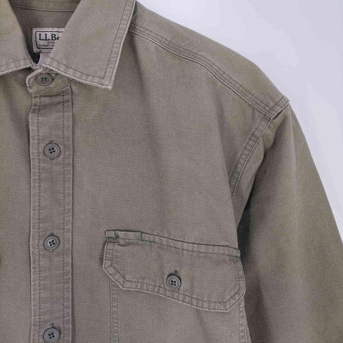 エルエルビーン L.L.Bean 90S~00S ピケ コットンレギュラーカラーシャツ メンズ import:S