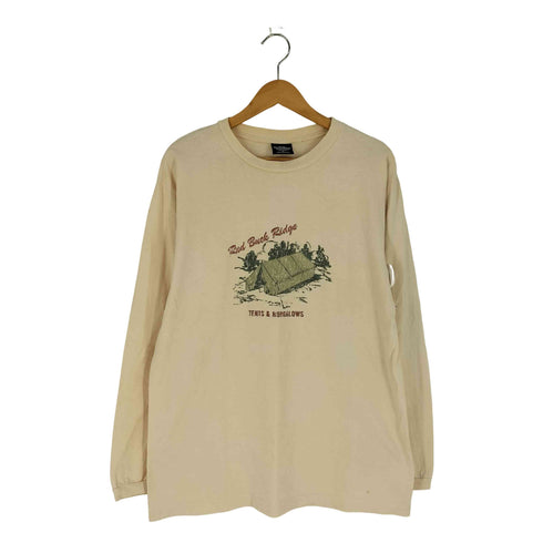 ウールリッチ WOOLRICH 90S~00S フロントプリント L/S Tシャツ メンズ import:M