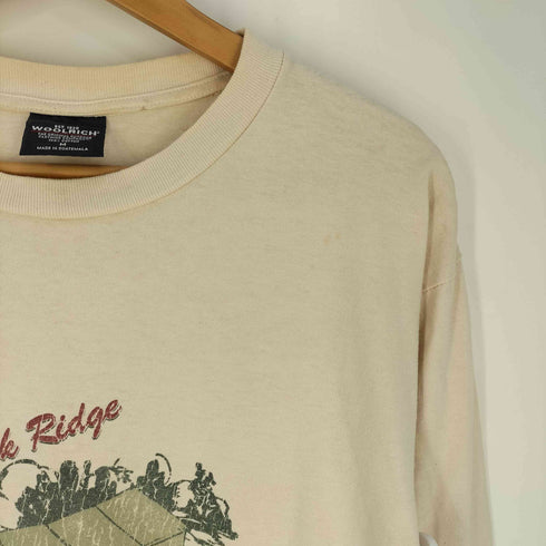 ウールリッチ WOOLRICH 90S~00S フロントプリント L/S Tシャツ メンズ import:M