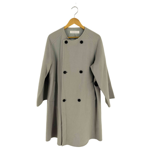 ギャルリーヴィー GALERIE VIE ノーカラー メルトン ダブルボタン コート レディース