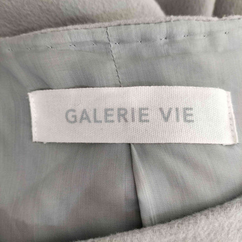 ギャルリーヴィー GALERIE VIE ノーカラー メルトン ダブルボタン コート レディース