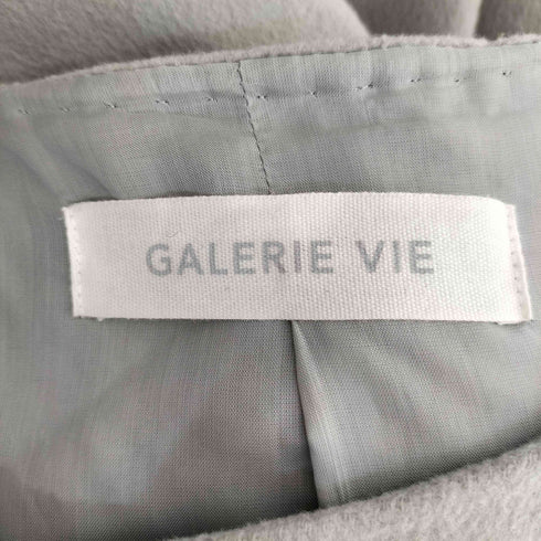 ギャルリーヴィー GALERIE VIE ノーカラー メルトン ダブルボタン コート レディース