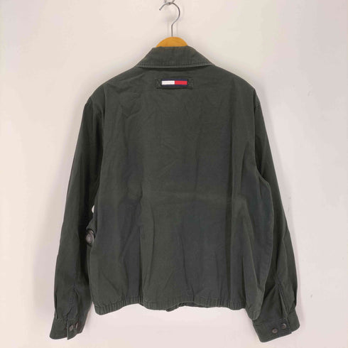 トミーヒルフィガー TOMMY HILFIGER ロゴ刺繍 裏地メッシュ スイングトップ メンズ import:L