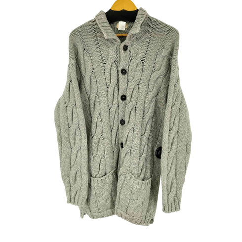 マーロ malo カシミヤ100ケーブルニットカーディガン メンズ